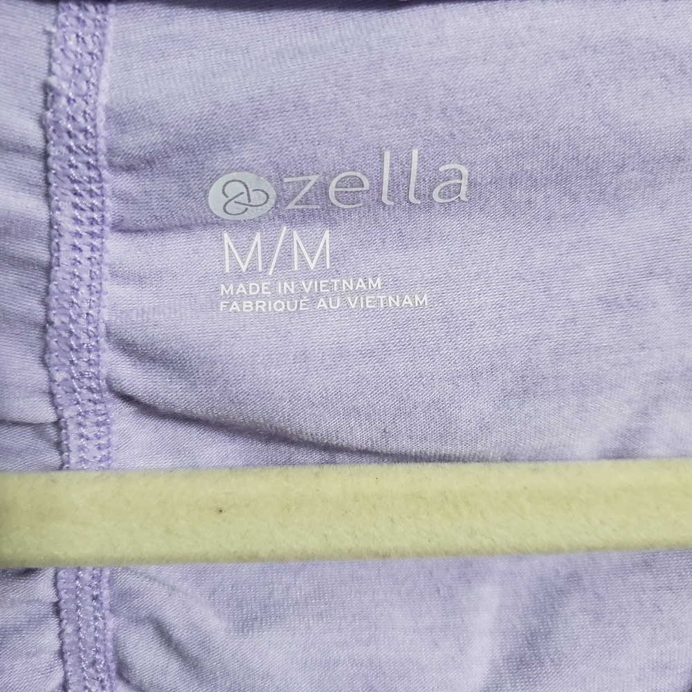 Zella Short Sleeve Ruched Athletic Scoop Neck Top - Picture 3 of 6